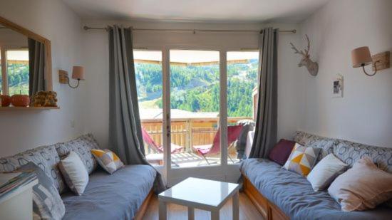 2 Pieces Avec Terrasse Et Vue Sur Les Pistes Appartement Isola 2000 Buitenkant foto